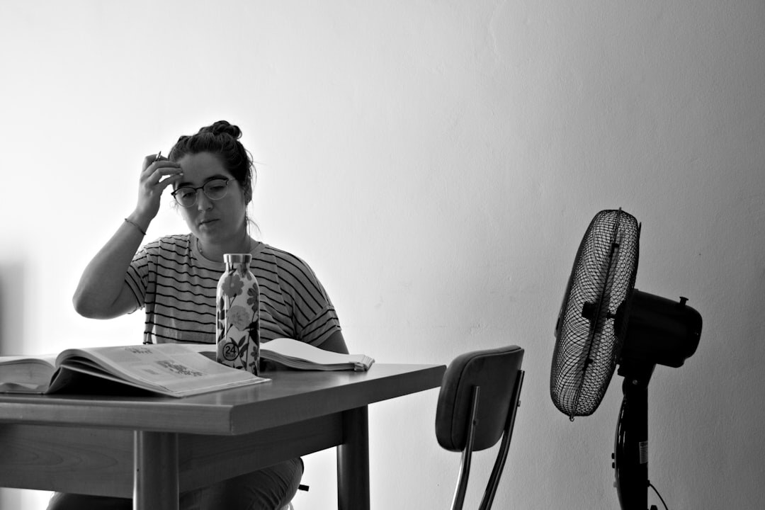 writer at desk thinking